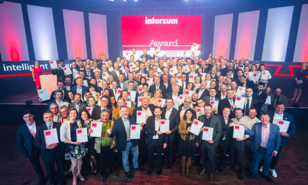 Lachende winnaars bij de interzum awards 2019