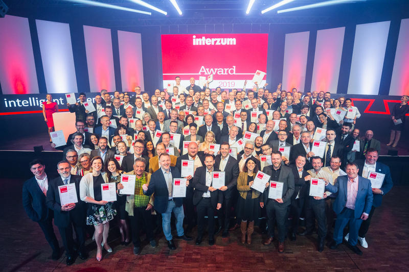 Lachende winnaars bij de interzum awards 2019