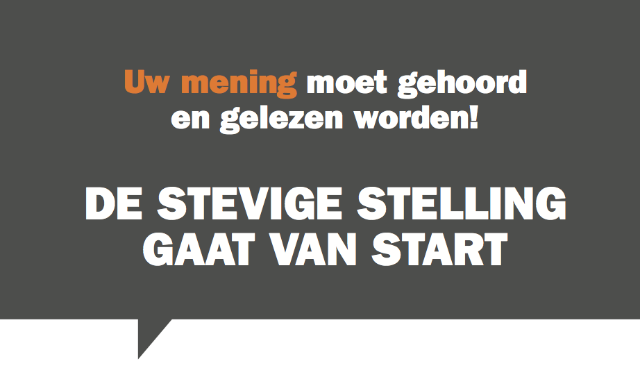 De stevige stelling gaat van start
