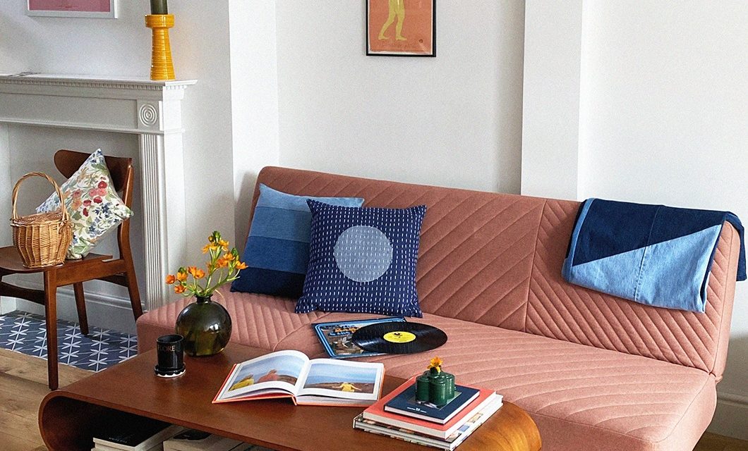 MADE.com en Beyond Retro met denim kussens