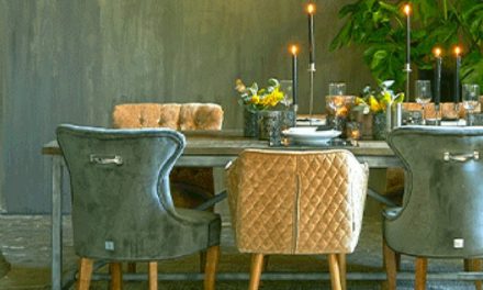 Na het eten stoel en tafel mee naar huis