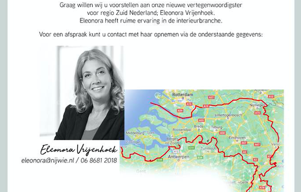 Nieuwe vertegenwoordigster Nijwie / Le Chair regio Zuid-Nederland