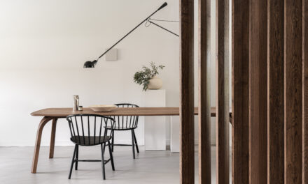 Gebogen hout geïnspireerd op het proces van celdeling