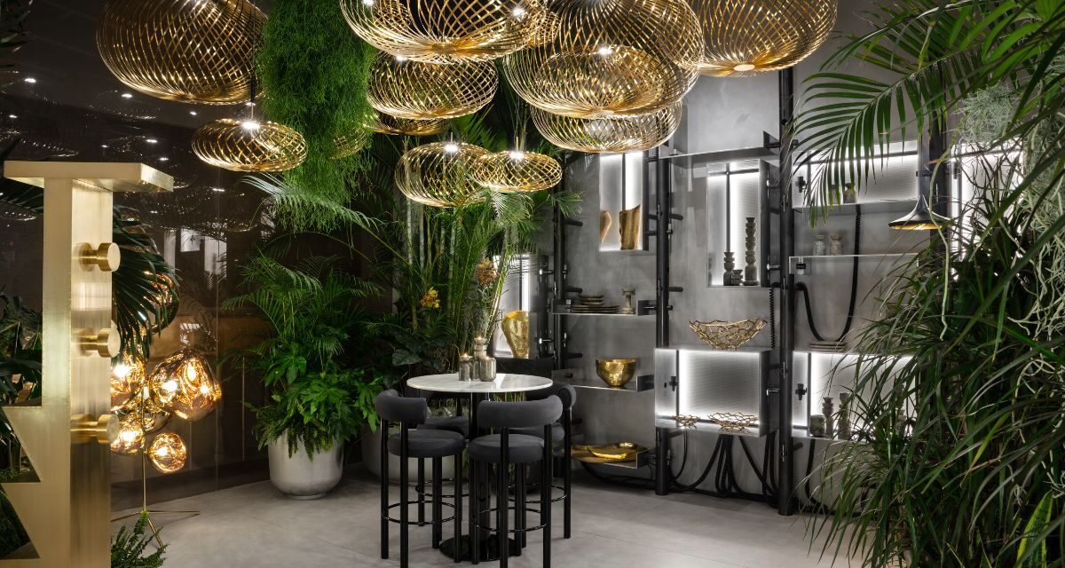 Nieuwe lampen van Tom Dixon tijdens Euroluce