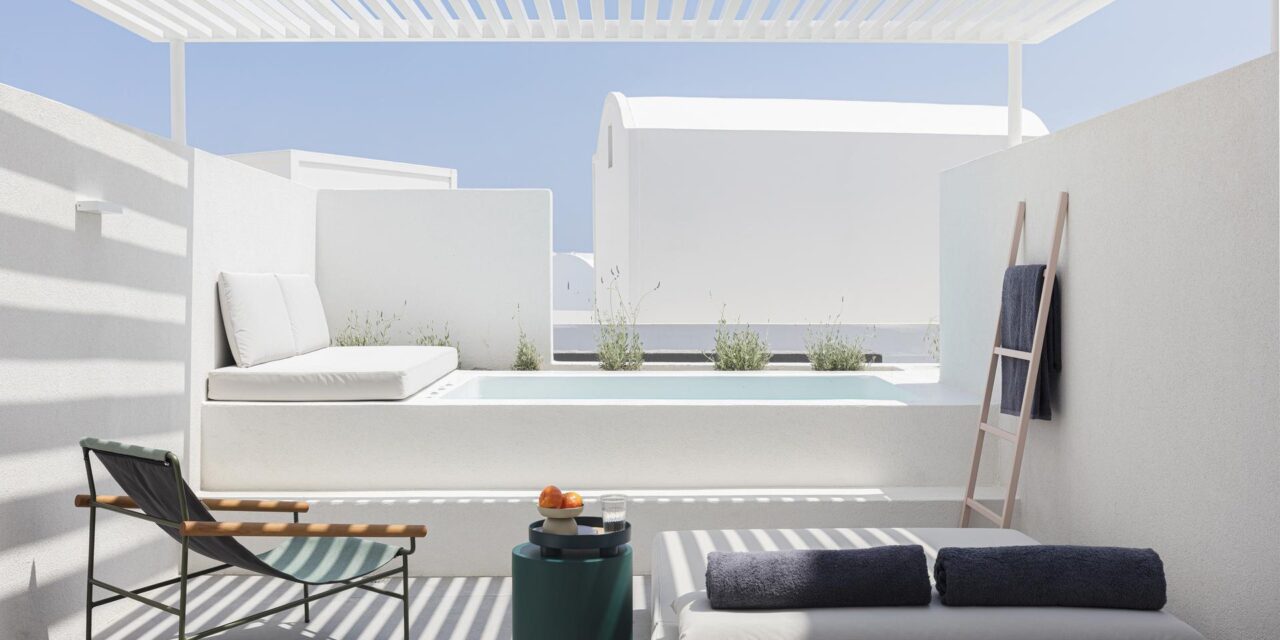 S-CAB buitenmeubilair in een boetiekhotel op Santorini