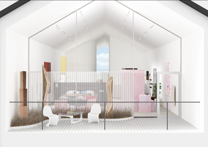 Installatie van Sabine Marcelis in VitraHaus Loft