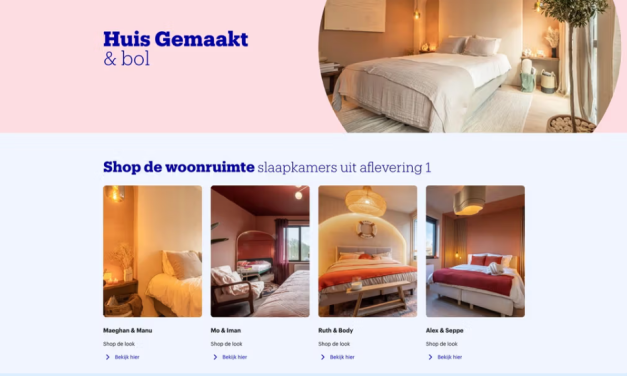 Bol zet woonwinkel in de kijker als sponsor van ‘Huis Gemaakt’