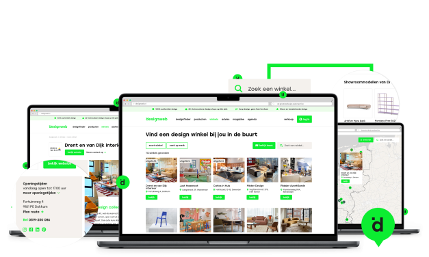 Van alleen online naar ook offline: designweb lanceert interactieve kaart met designwinkels