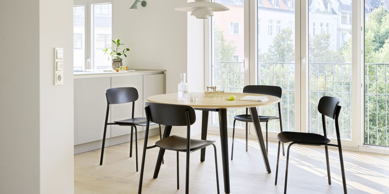 Een designdroom die uitkomt voor ontwerper Frank Rettenbacher bij Thonet