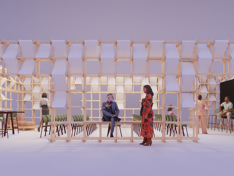 Zintuiglijke ruimtes in iedere hoek tijdens de Workspace Design Show 2025