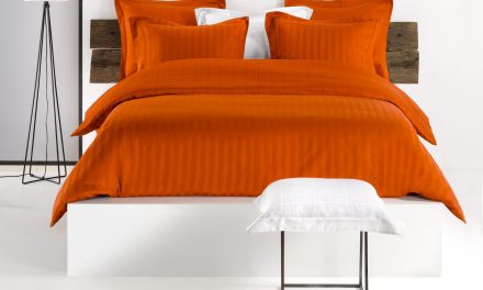 Zygo-bedlinnen van De Witte Lietaer in de nieuwe trendkleur van 2026: Gold Flame