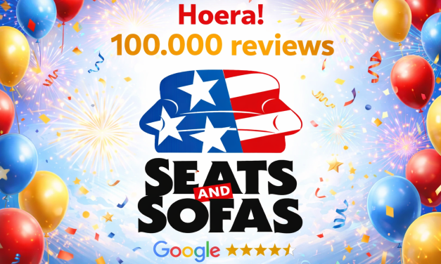 Seats and Sofas bereikt mijlpaal van 100.000 reviews met een 4.3 sterrenwaardering