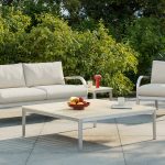 Navy Lounge tafels van Emeco