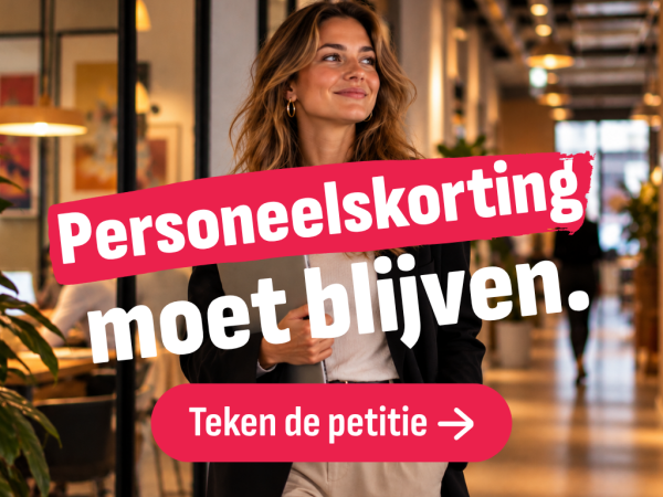 25.000 handtekeningen voor behoud personeelskorting